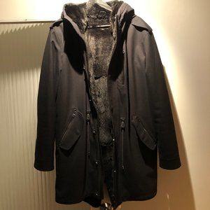 Mackage Luxury Mens fur lined winter jacket